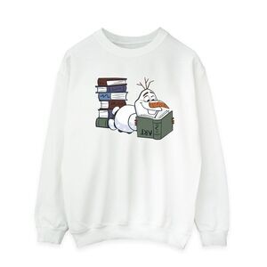 Frozen II Mens Olaf Reading Sweatshirt / White